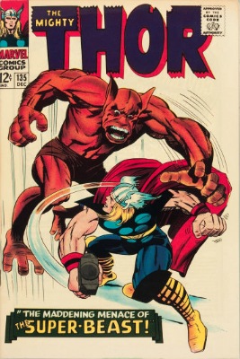 Origin and First Appearance, Man-Beast, Thor #135, Marvel Comics, 1966. Click for value