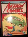 Action Comics #1 Value: Has the front cover had varnish or glaze painted on in the past?