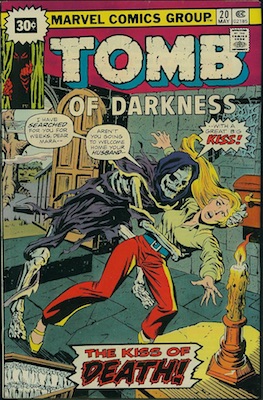 Tomb of Darkness #20 30c Price Variant May, 1976. Price in Starburst