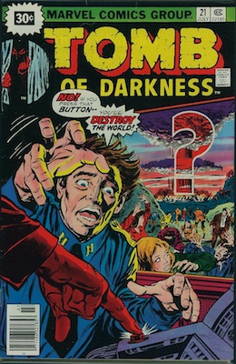 Tomb of Darkness #21 30c Variant July, 1976. Starburst Flash