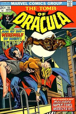 Tomb of Dracula #18: Werewolf by Night vs Dracula battle