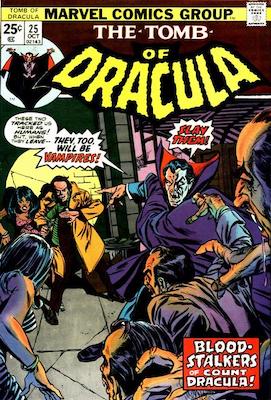 Tomb of Dracula #25: Click Here for Values
