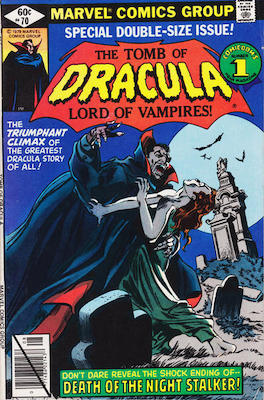 Tomb of Dracula #70: Click Here for Values