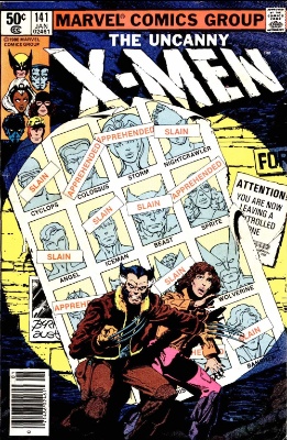 The Uncanny X-Men #141 (January, 1981): "Days of Future Past" story begins. Click for values