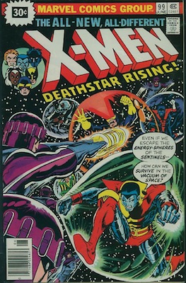 X-Men #99 30c Price Variant June, 1976. Price in Starburst