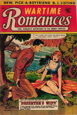 Wartime Romances #18: Matt Baker Cover Art. Click for values