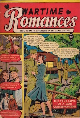 Wartime Romances #4: Baker cover. Click for values