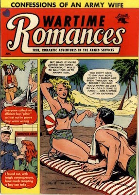 Wartime Romances #8, Matt Baker cover art. Click for values