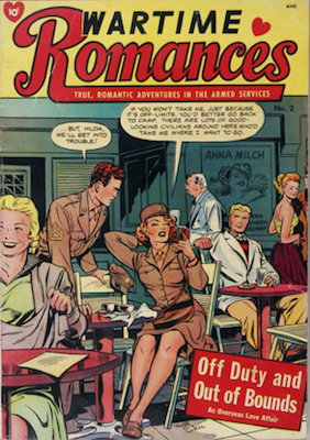 Wartime Romances #2: Matt Baker cover. Click for values