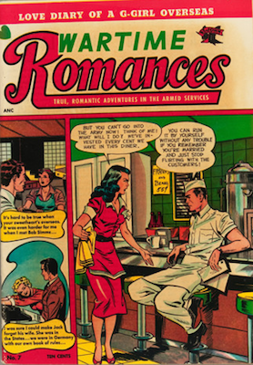 Wartime Romances #7: rare comic, Matt Baker cover. Click for values