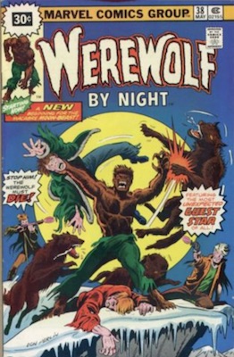 Werewolf by Night #38 30 Cent Price Variant May, 1976. Starburst Flash