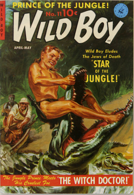 Wild Boy of the Congo #11: painted cover by Matt Baker. Click for values