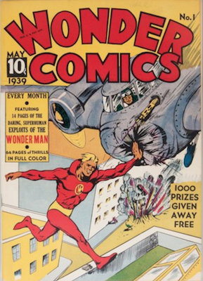 Wonder Comics #1: rare comic book. Only appearance of Wonder Man