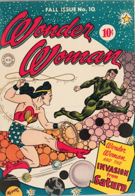 Wonder Woman #10: Classic Sci-Fi Invasion cover. Click for values