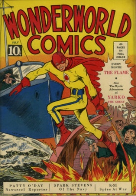 Wonderworld Comics #3: Origin and First Appearance, The Flame. Click to find out current market values