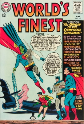 Origin and First Appearance, Composite Superman, World's Finest Comics #142, DC Comics, 1964. Click for value