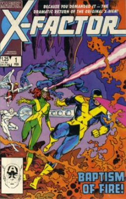 Origin and First Appearance, X-Factor, X-Factor #1, Marvel Comics, 1986. Click for value