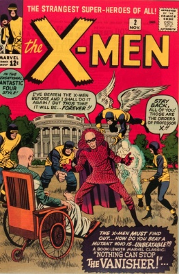 Origin and First Appearance, Vanisher, X-Men #2, Marvel Comics, 1963. Click for value