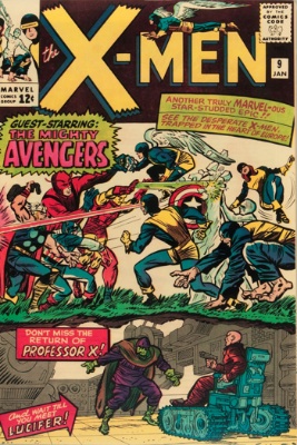 X-Men #9: First appearance of Lucifer; first meeting of X-Men and Avengers. Click for values