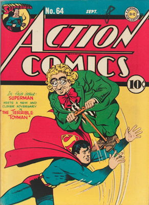 Action #64: First Appearance of Toyman. Click for values