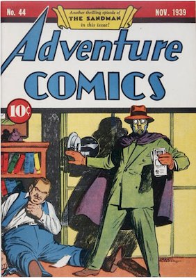 Adventure Comics #44: Sandman appearance