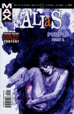 Alias Comic #24: 1st Appearance of modern Purple Man. Click for value