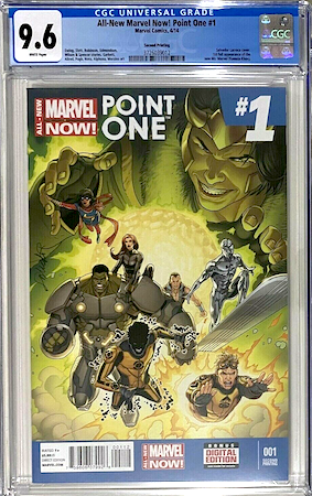 We recommend looking for a CGC 9.6 of All New Marvel NOW Point One 1. Click to buy a copy