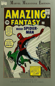 Amazing Fantasy 15 REPRINT: Marvel Milestone Edition, limited value. Click to see prices