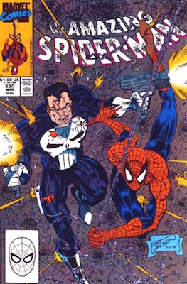 Amazing Spider-Man #330: Erik Larsen Punisher Cover. Click for values