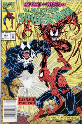 Amazing Spider-Man #362: 2nd Carnage Marvel comic. Click for values