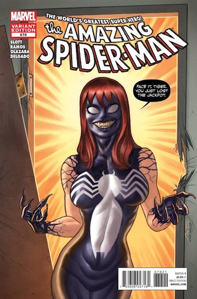 Amazing Spider-man 678 Quinones Venom Variant (Mary Jane) (2012)