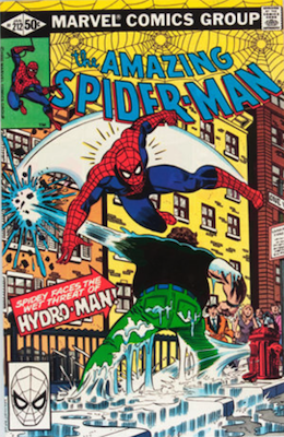 Amazing Spider-Man #212: first appearance of Hydro-Man. Click for values