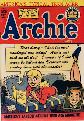 Archie Comics #53. Click for current values.