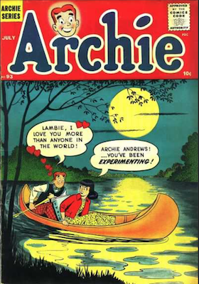 Archie Comics #93. Click for current values.