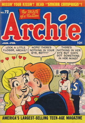 Archie Comics #72. Click for current values.