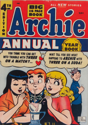 Archie Annual #4: rare in high grade. Click for values