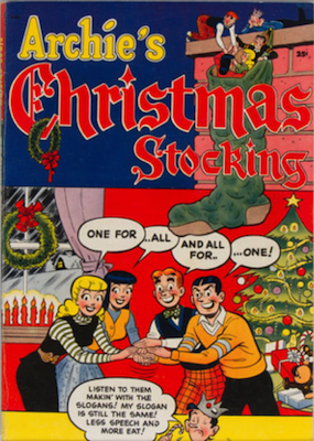 Archie Giant-Size Magazine #1: Archie's Christmas Stocking #1. Rare in high grade. Click for values