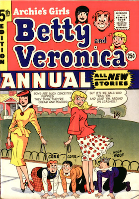 Archie's Girls Betty and Veronica Annual #5. Click for values