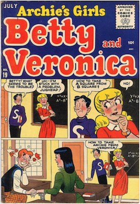Archie's Girls Betty and Veronica #19. Click for current values. Archie's Girls Betty and Veronica #19. Click for current values.