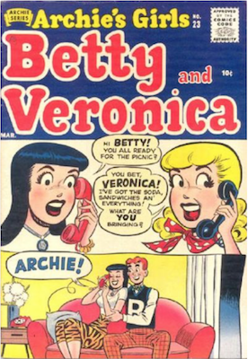 Archie's Girls Betty and Veronica #23. Click for current values.