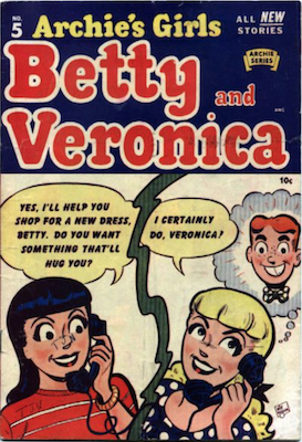 Archie's Girls Betty and Veronica #5. Click for current values.