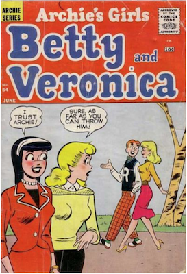 Archie's Girls Betty and Veronica #54. Click for current values.