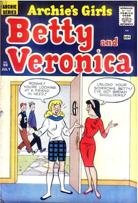 Archie's Girls Betty and Veronica #55. Click for current values.