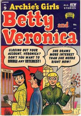 Archie's Girls Betty and Veronica #9. Click for current values.