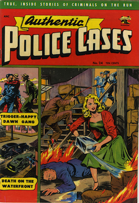 Authentic Police Cases #24. Matt Baker cover. Click for values