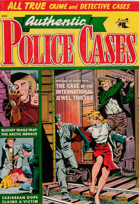 Authentic Police Cases #34: Matt Baker cover art. Click for values