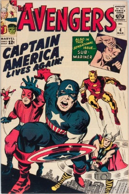 100 Hot Comics: Avengers 4, Captain America Revived. Click to buy a copy from Goldin