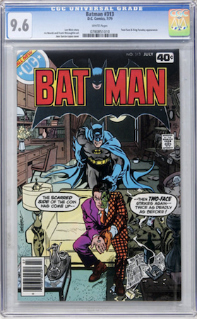 CGC 9.6 is the grade we recommend you buy Batman 313. Click to buy a copy