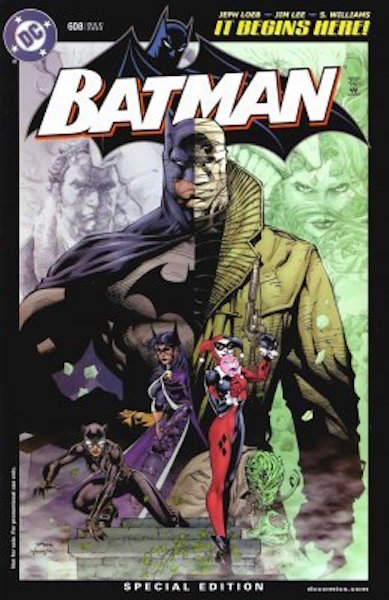 #2: Batman 608 Retailer Incentive Edition (RRP) Lee (2002). Click for values