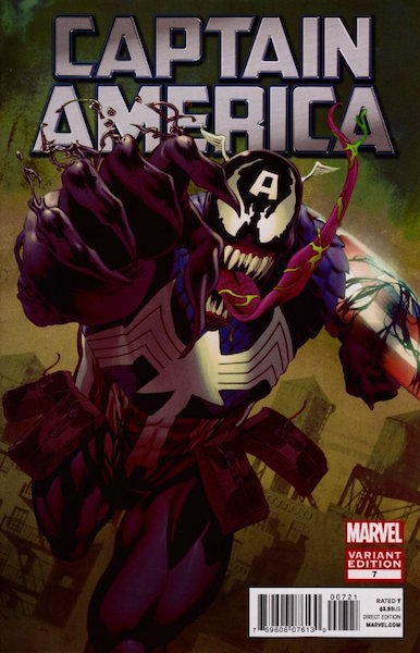 #50: Captain America 7 Perkins Venom Variant (2012)